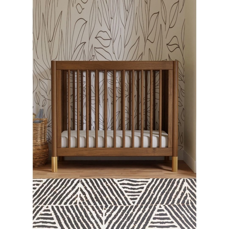 Babyletto Gelato 4 in 1 Convertible Mini Crib Natural Walnut
